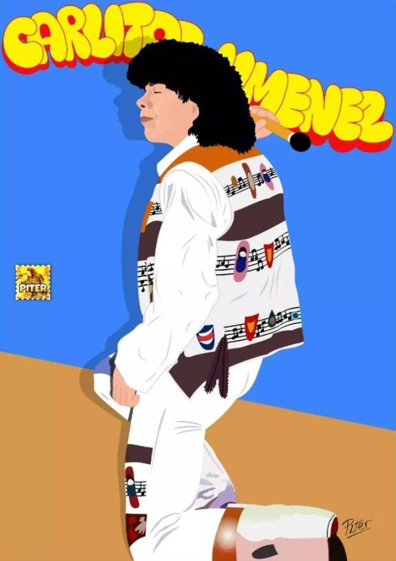 José usa la técnica de vectores para sus ilustraciones.