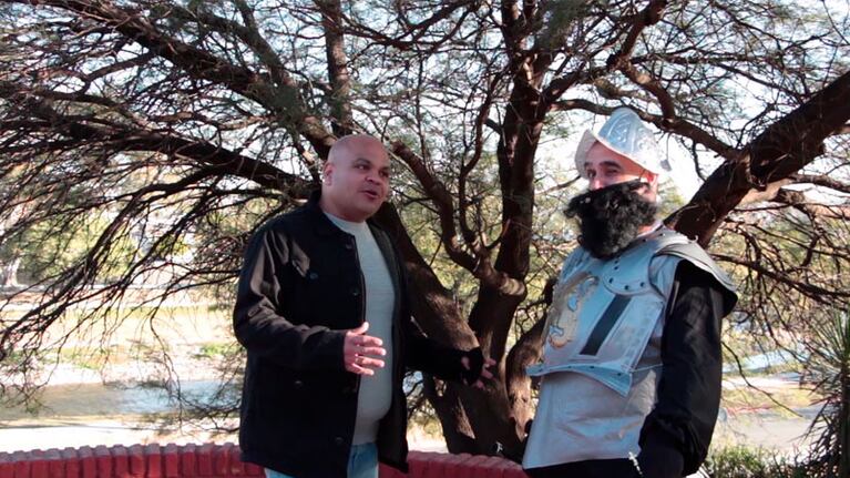 José y Jerónimo, charlando sobre Córdoba.