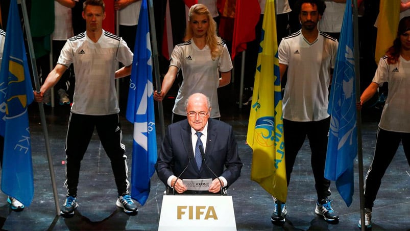 Joseph Blatter abrió el Congreso de la FIFA en medio de las denuncias de corrupción (Foto: AFP)