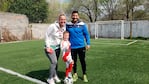 Juan Carlos, Rebecca y Samuel, una familia que respira fútbol. 