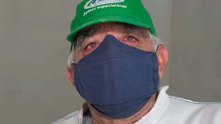 Juan Domingo mostró su bronca e impotencia y le dejó un mensaje a los ladrones.