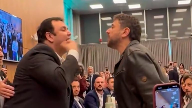Juan Grabois a los gritos con el diputado Jairo Guzmán.