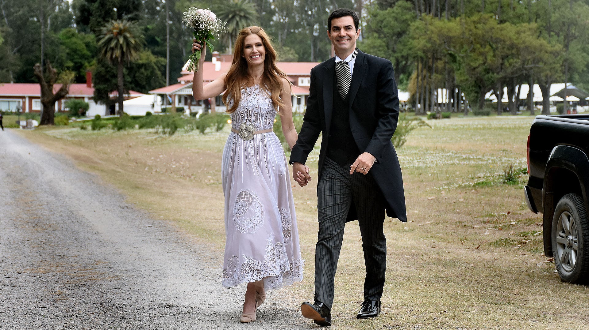 Juan Manuel Urtubey e Isabel Macedo se casaron en Salta. Foto:Infobae.