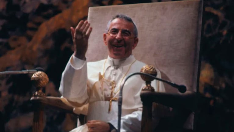 Juan Pablo I, conocido como "el Papa sonriente". 