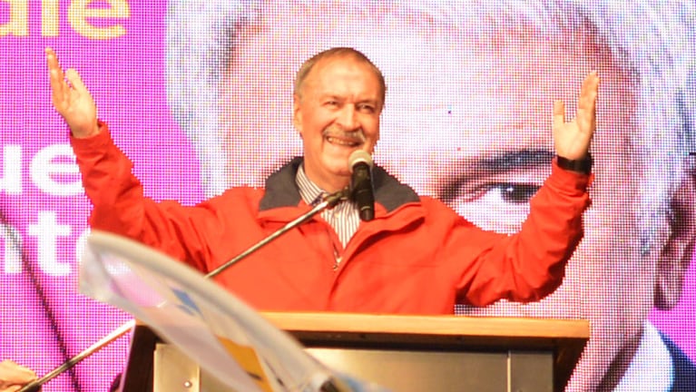 Juan Schiaretti, al momento de ganar la elección para ser gobernador de Córdoba.