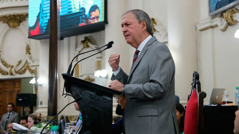 Juan Schiaretti en la apertura de sesiones de la Legislatura.