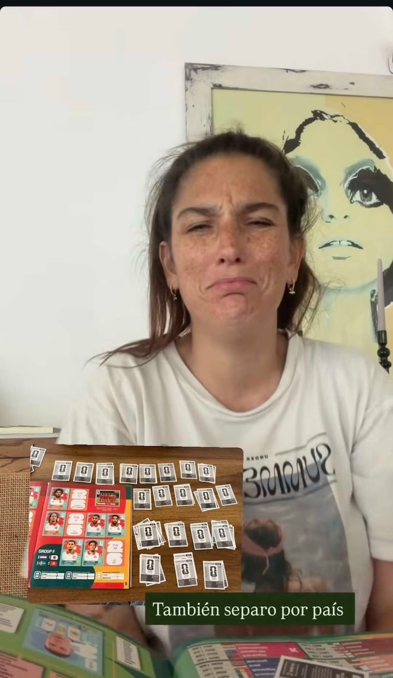 Juana Repetto, indignada por el álbum del Mundial.