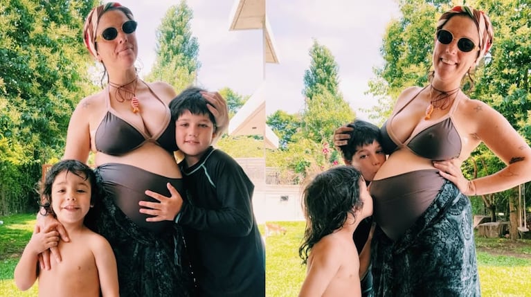 Juana Repetto y sus hijos-