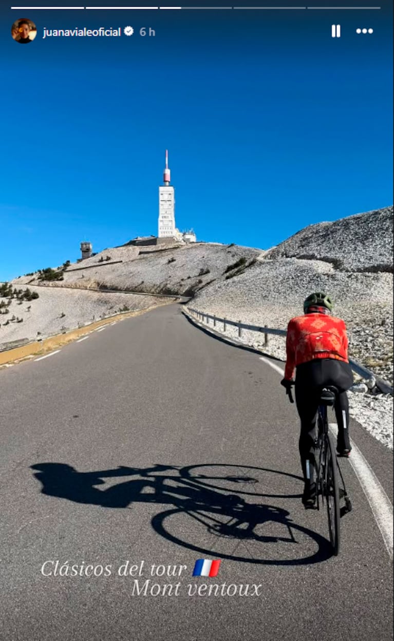 Juana Viale compartió con orgullo el desafío completado en Francia.