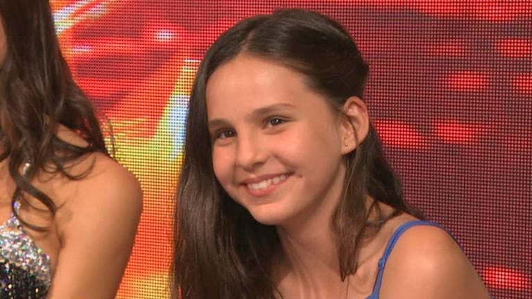 Juanita Tinelli tiene 13 años y heredó la simpatía de papá.