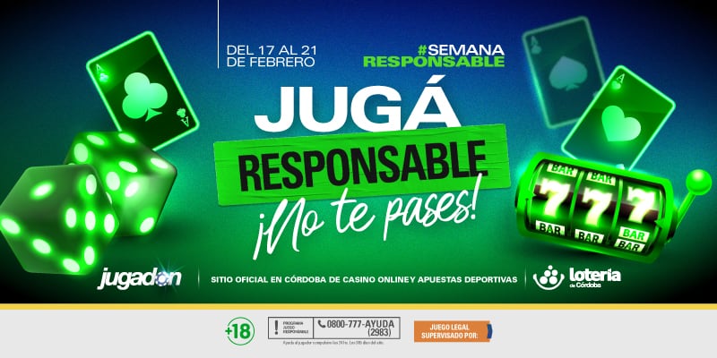 Jugadon invita a jugar con responsabilidad