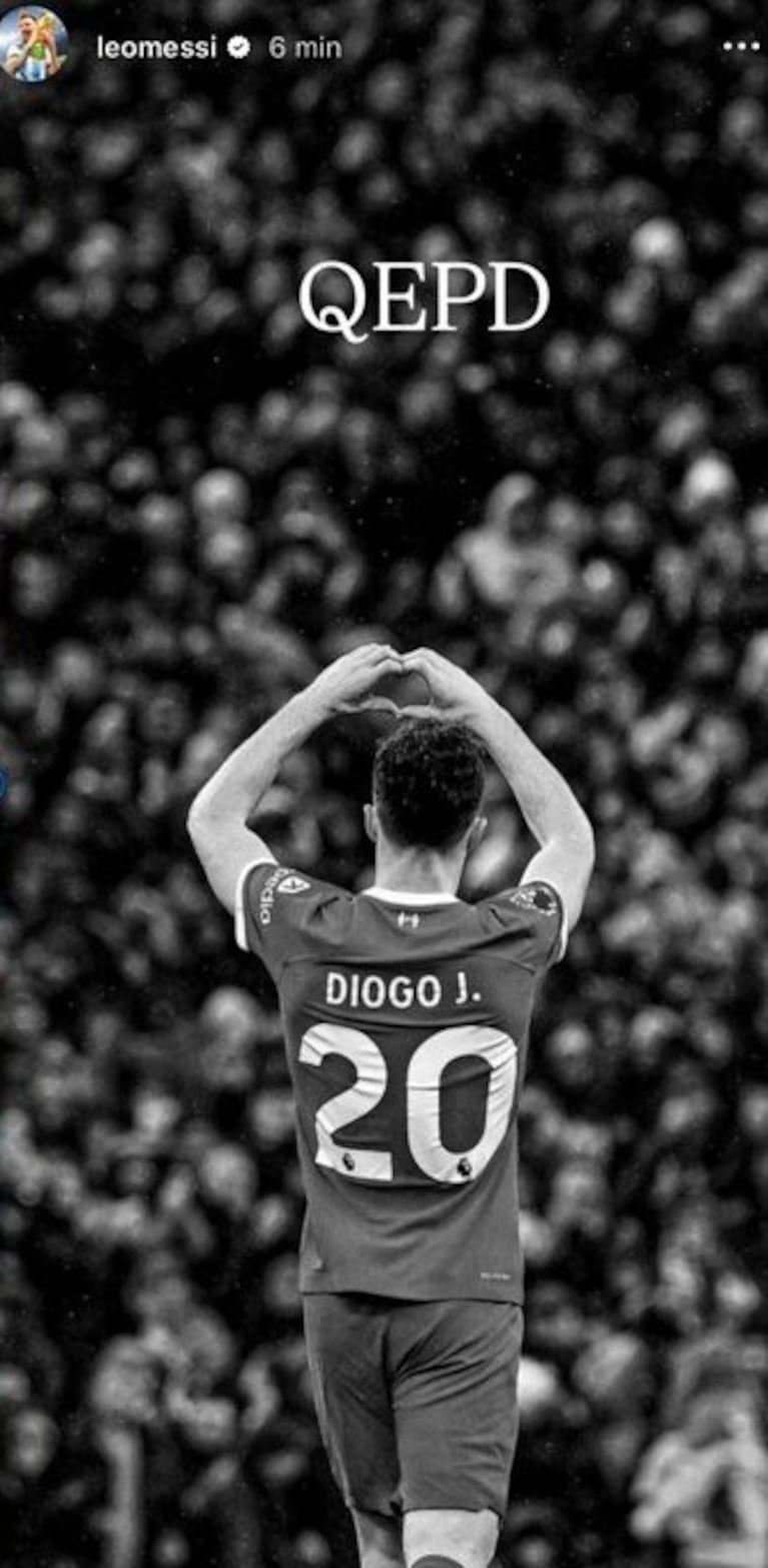 Jugadores de la Scaloneta despidieron a Diogo Jota.