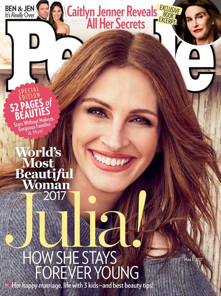 Julia Roberts es la mujer más linda del mundo según People