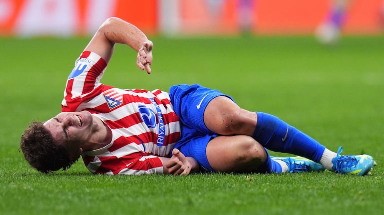 Julián Álvarez del Atlético de Madrid durante el partido de semifinal de la Liga de Campeones contra Arsenal,el miércoles 29 de abril de 2026. (AP Foto/Manu Fernández)