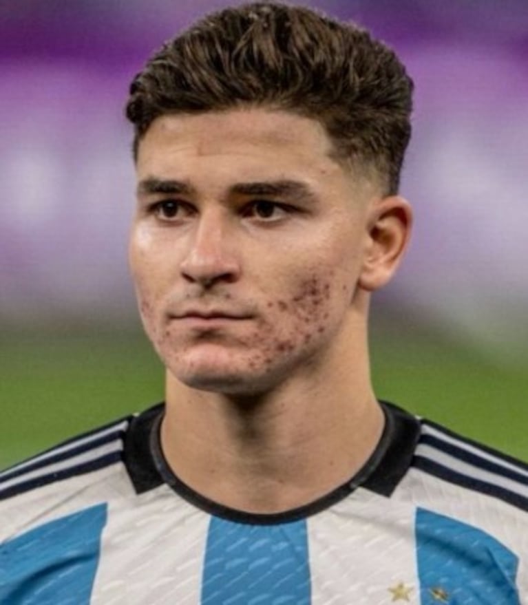 Julián Álvarez en el Mundial de Qatar 2022. 