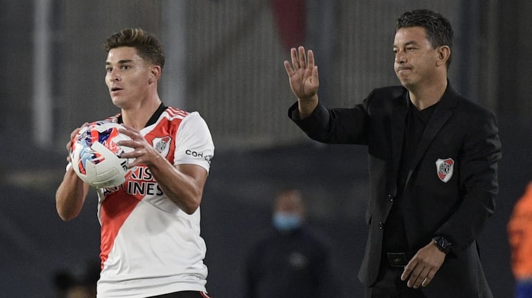 Julián Álvarez habló del posible regreso de Marcelo Gallardo a River. (Foto: AFP)