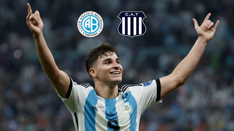 Julián Álvarez tuvo fugaces pasos por las inferiores de Belgrano y Talleres.
