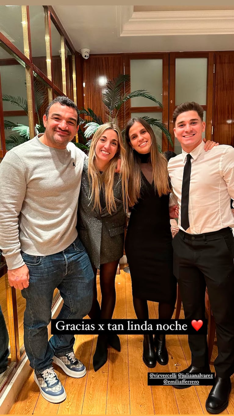 Julián Álvarez y Agustín Creevy comparten una amistad de hace tiempo.