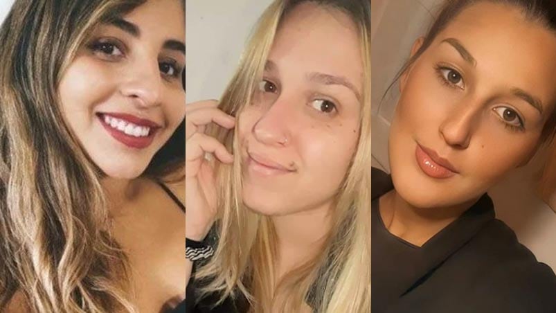 Julieta Maldonado, Jésica y Mayra Elías, las víctimas de la tragedia en Mar del Plata.