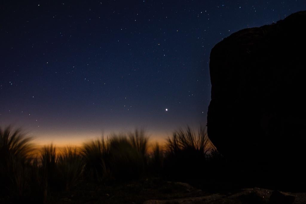 Júpiter y Saturno se "unieron" y brillaron más que nada en el cielo cordobés. Foto: Lucio Casalla / El Doce.