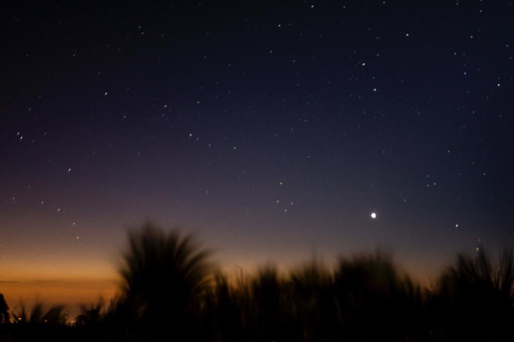 Júpiter y Saturno se "unieron" y brillaron más que nada en el cielo cordobés. Foto: Lucio Casalla / El Doce.