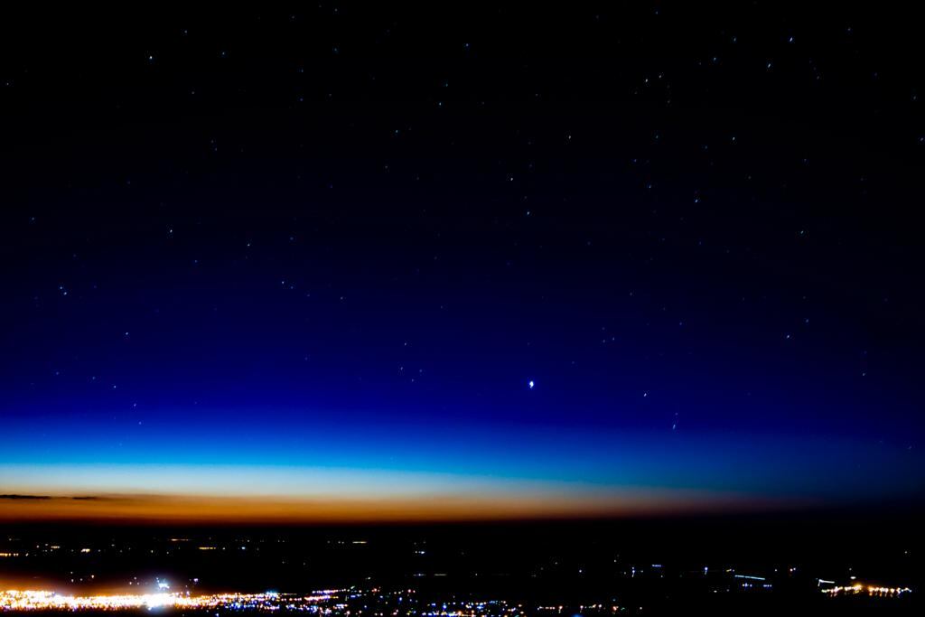 Júpiter y Saturno se "unieron" y brillaron más que nada en el cielo cordobés. Foto: Lucio Casalla / El Doce.