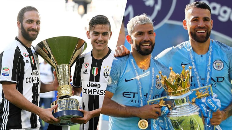 Juventus y Manchester City son los actuales campeones de Italia e Inglaterra