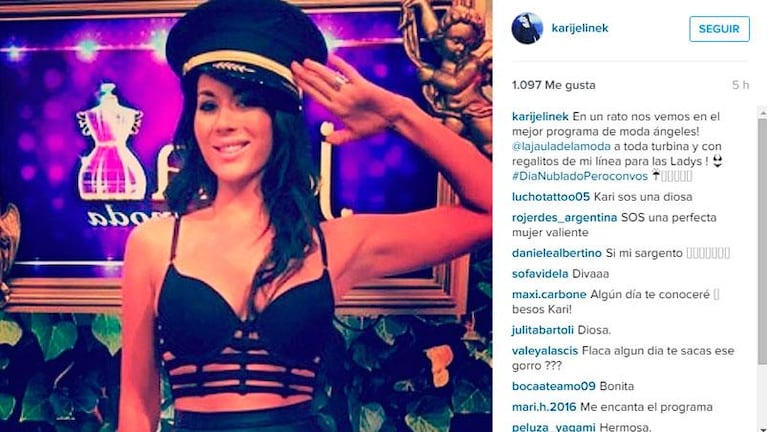  ¿Karina Jelinek le mandó un beso a Leo Fariña?