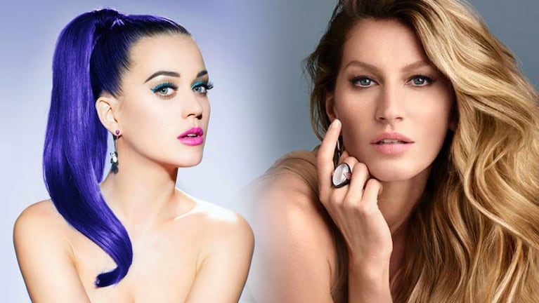 Katy Perry y la modelo brasilera Gisele Bündchen.