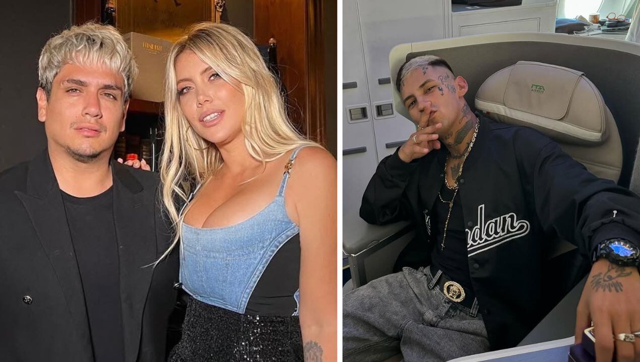 Kennys Palacios criticó a L-Gante por el posteo que publicó, tras su separación de Wanda Nara. Fuente: Imágenes subidas a Instagram por Kennys Palacios y L-Gante.