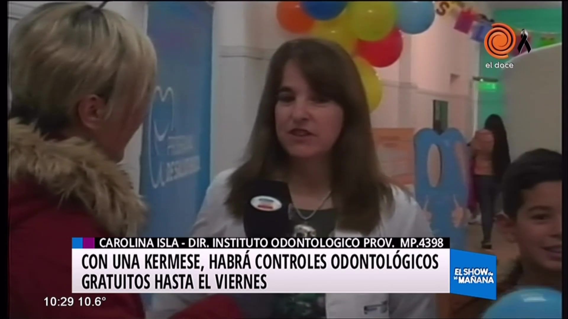 Kermese odontológica en el viejo Hospital San Roque