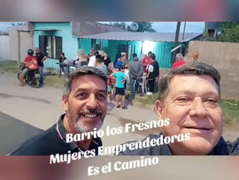 Kraisman reapareció con tareas políticas en un barrio tras la excarcelación: las fotos