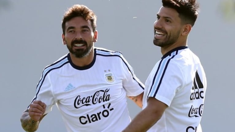 Kun Agüero y Pocho Lavezzi