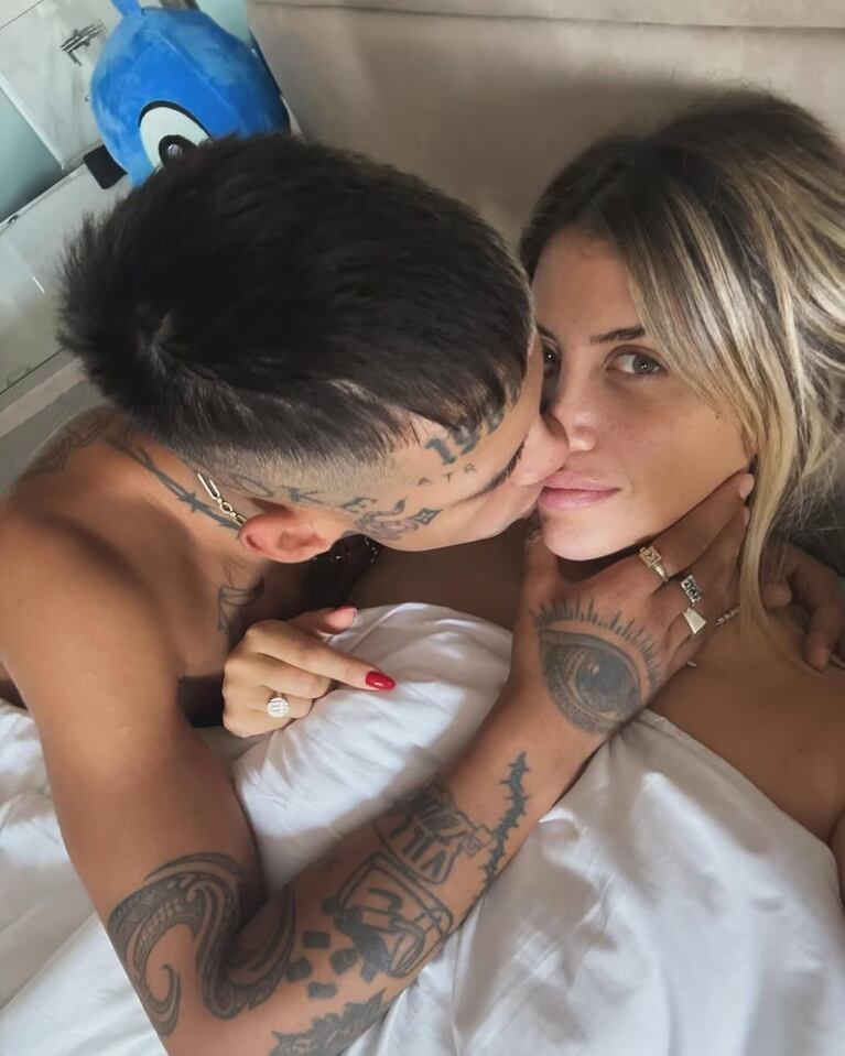 L-Gante le hizo un increíble regalo para San Valentín. Imagen subida a Instagram por @wanda_nara (INSTAGRAM).