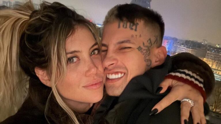 L-Gante y Wanda Nara y una relación con vaivenes.