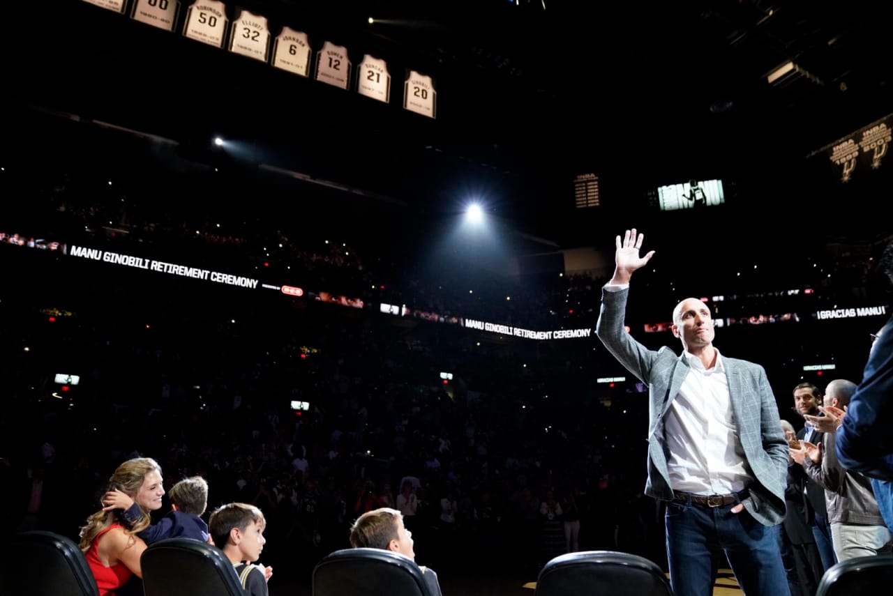 La 20 de Manu estará para siempre en el estadio de los Spurs.