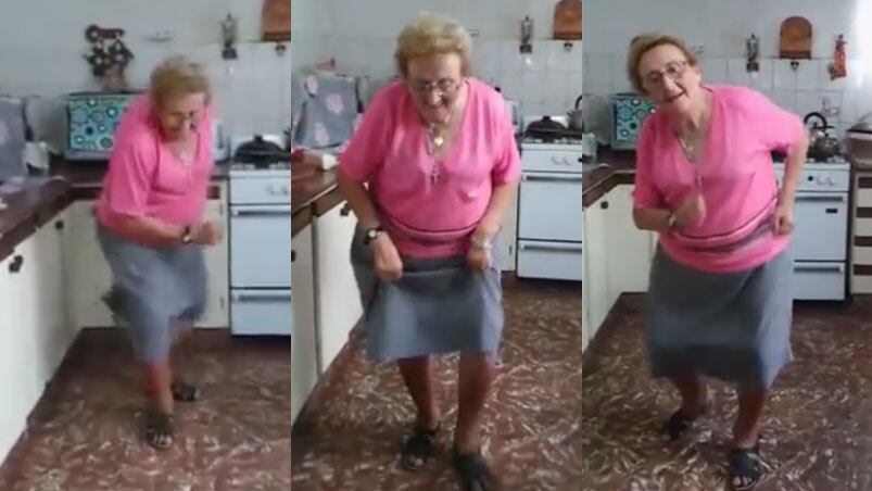 la abuela bailarina de cumbia de Río Cuarto