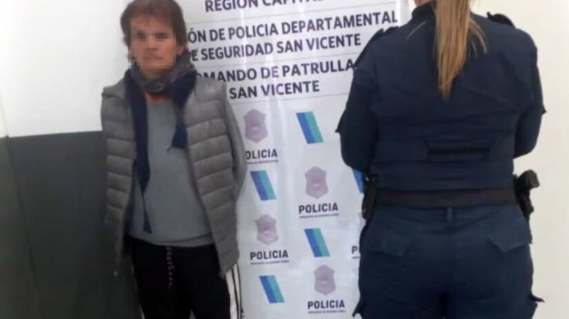 La "abuela pistolera" quedó detenida pero después recuperó la libertad.