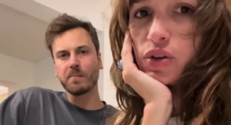 La actriz junto a su pareja, Andrés Gil.