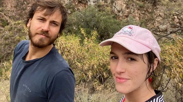 La actriz junto a su pareja y padre de su hijo, Andrés Gil.
