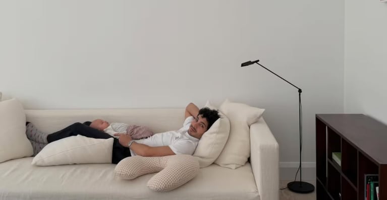 La actriz mostró su día a día con Dante y el Chino Darín.