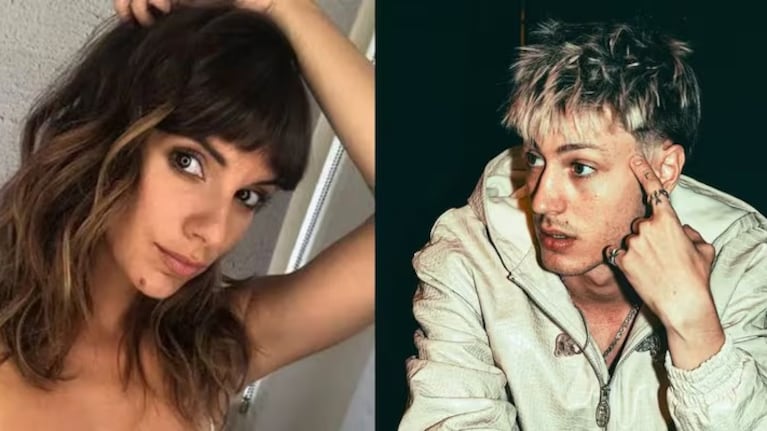 La actriz volvió a generar revuelo en las redes al publicar una serie de imágenes sensuales junto al rapero.