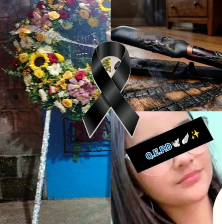 La adolescente murió tras electrocutarse con la planchita.