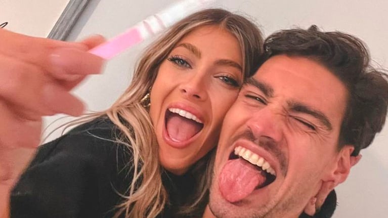 La alegría de Cande Ruggeri y Nico Maccari.