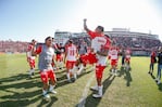 La alegría de los jugadores tras el partido. Foto: Prensa Iacc.