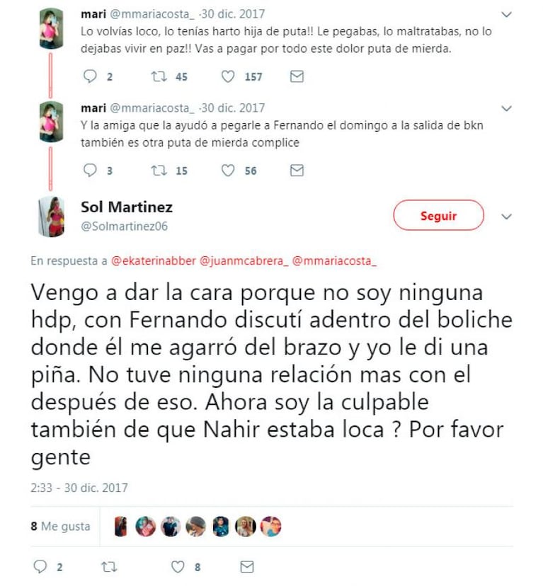 La amiga de Nahir Galarza: “Estaba con una asesina”