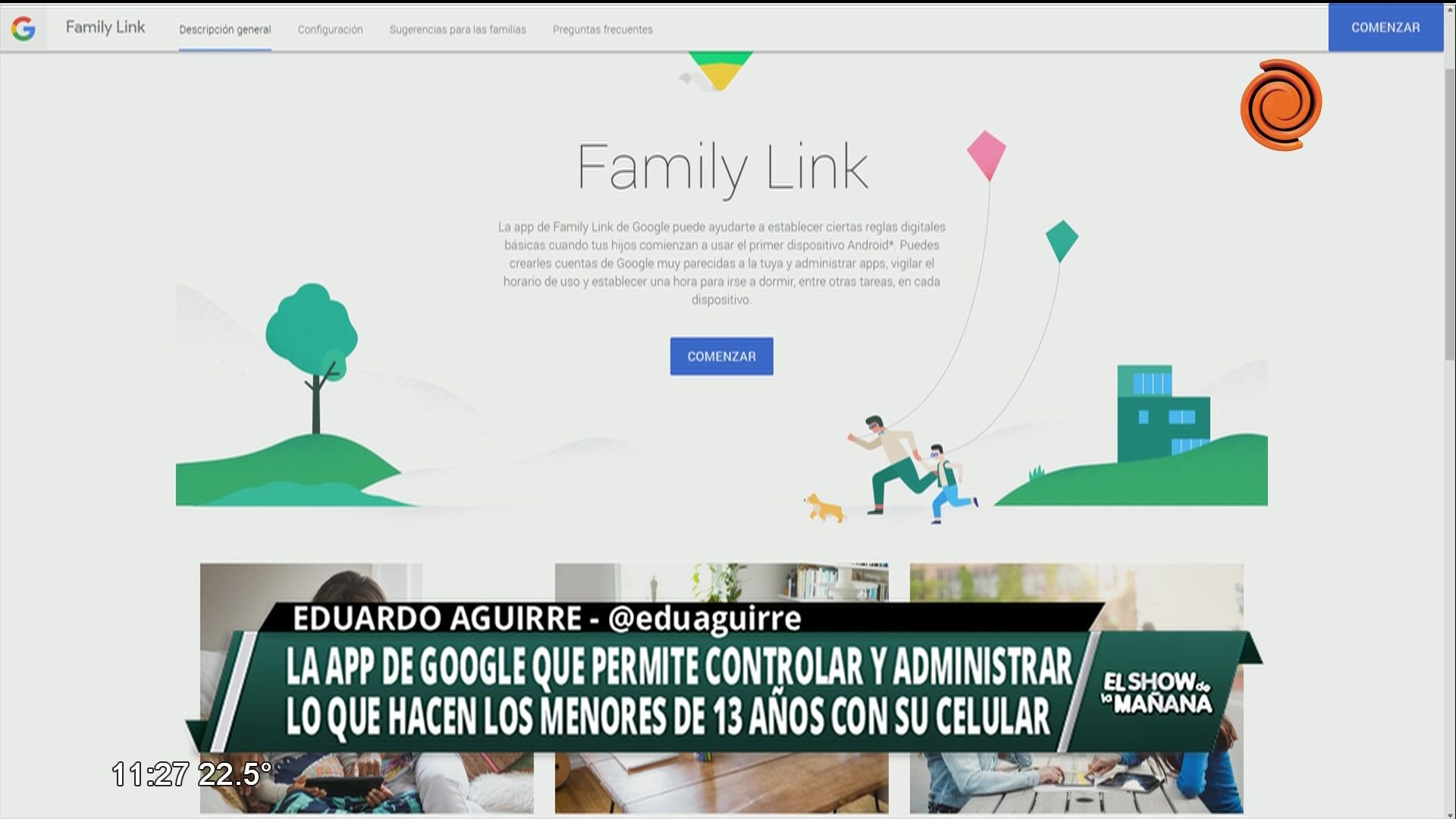 La aplicación de Google de control parental