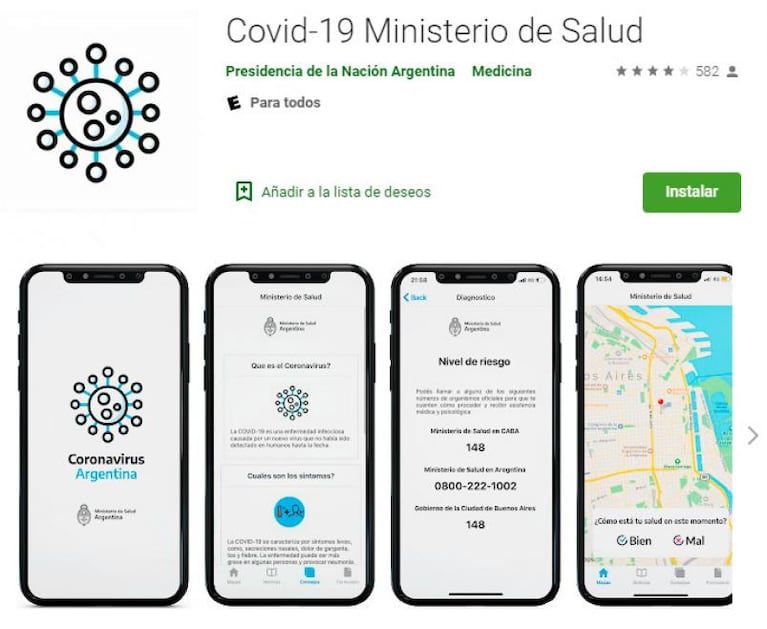 La app oficial para realizar un autotest de coronavirus