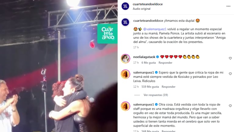La artista se descargó tras el hate a su madre.