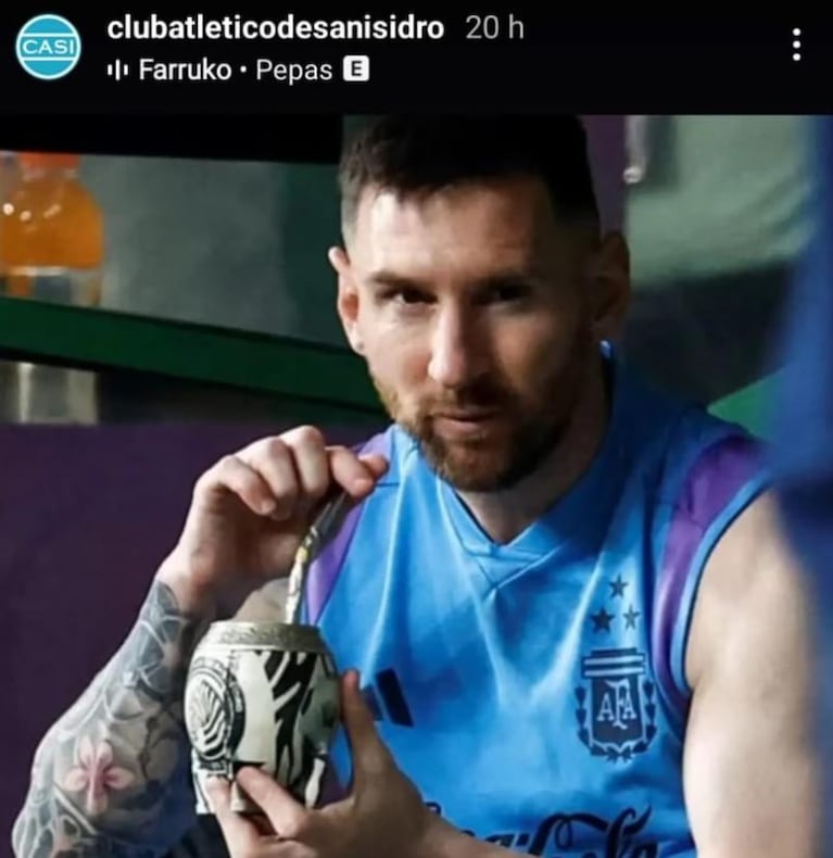 La atrevida respuesta de Messi a la foto que subió Beckham tomando mate